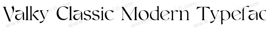 Valky Classic Modern Typeface字体转换
